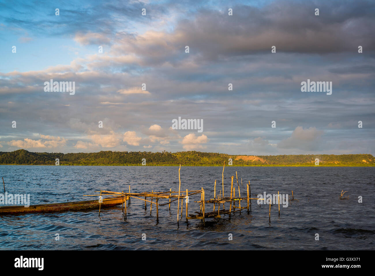 Blick auf den See, Marechal Deodoro, Maceio, Alagoas, Brasilien Stockfoto