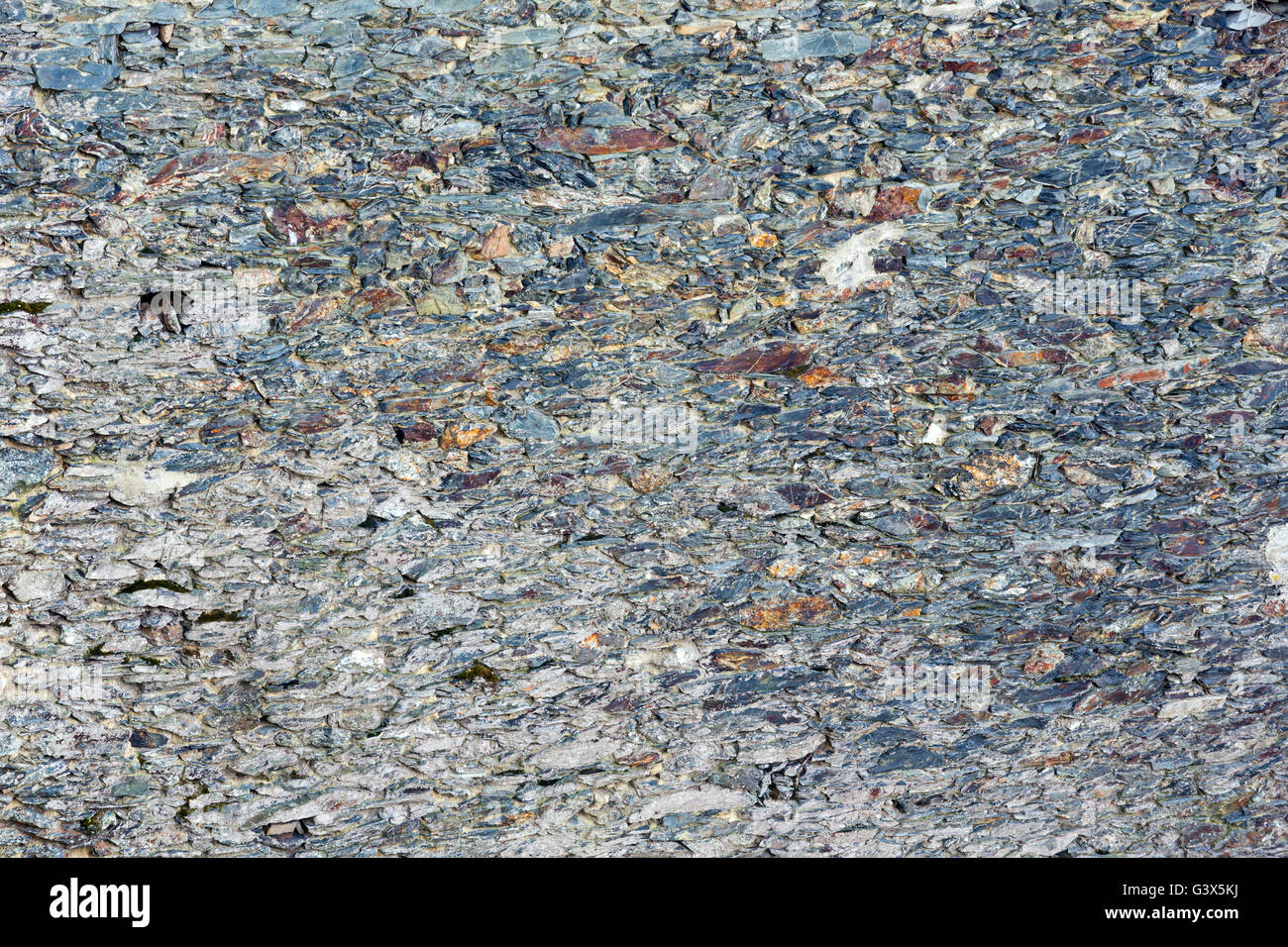 Steinigen Hintergrund Makro mit interessanten abstrakten Maßwerk. Stockfoto