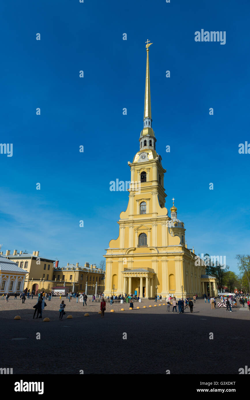 Peter-Pauls-Festung an der Newa In Sankt Petersburg, Russland Stockfoto