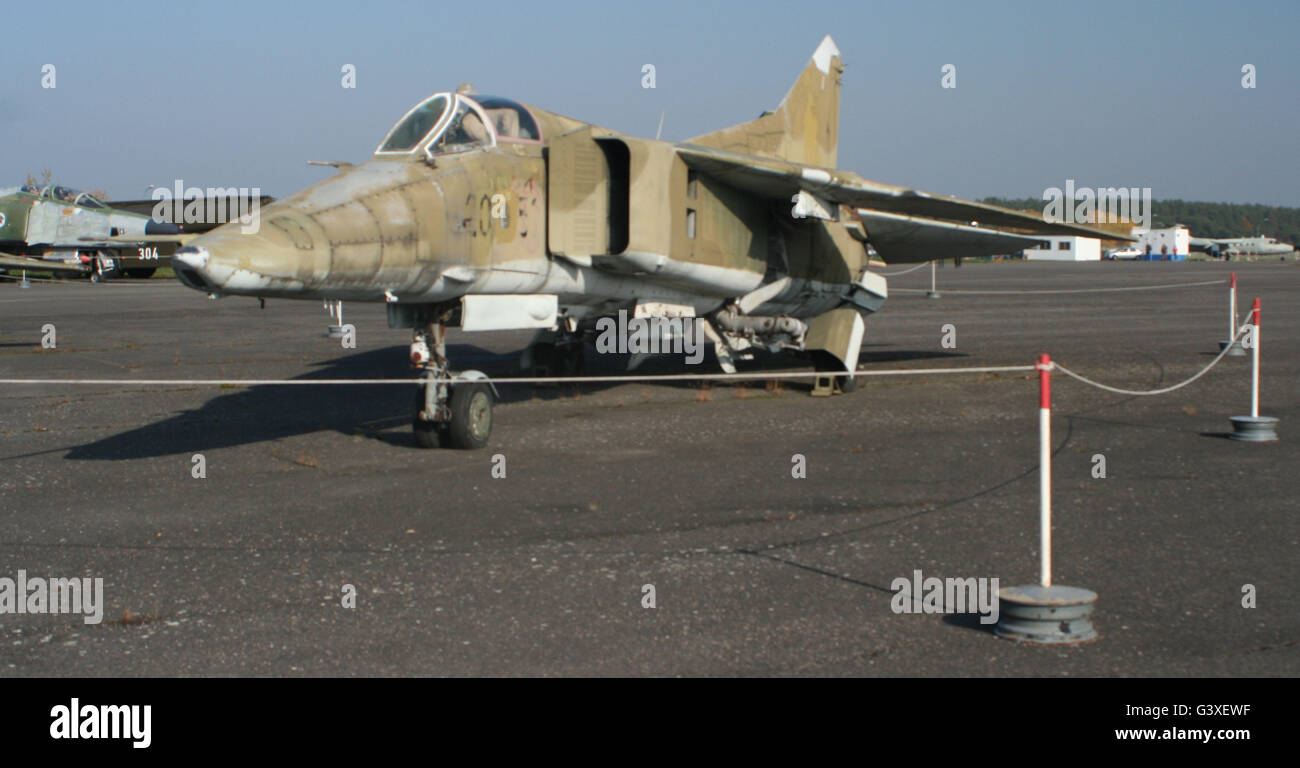 MiG-23 an RAF Gatow Stockfoto