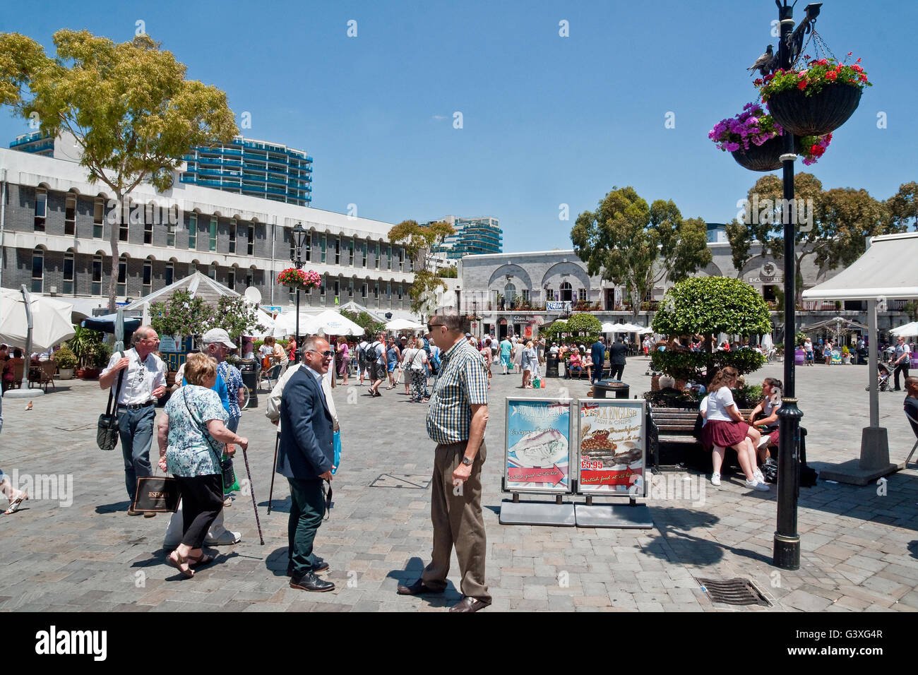 Kasematte Square, Gibraltar Stockfoto