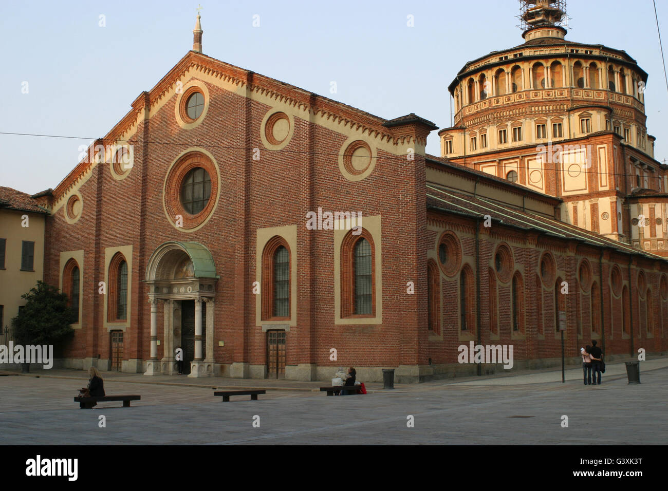 die berühmte Kirche Santa Maria Delle Grazie, Mailand, Italien, www