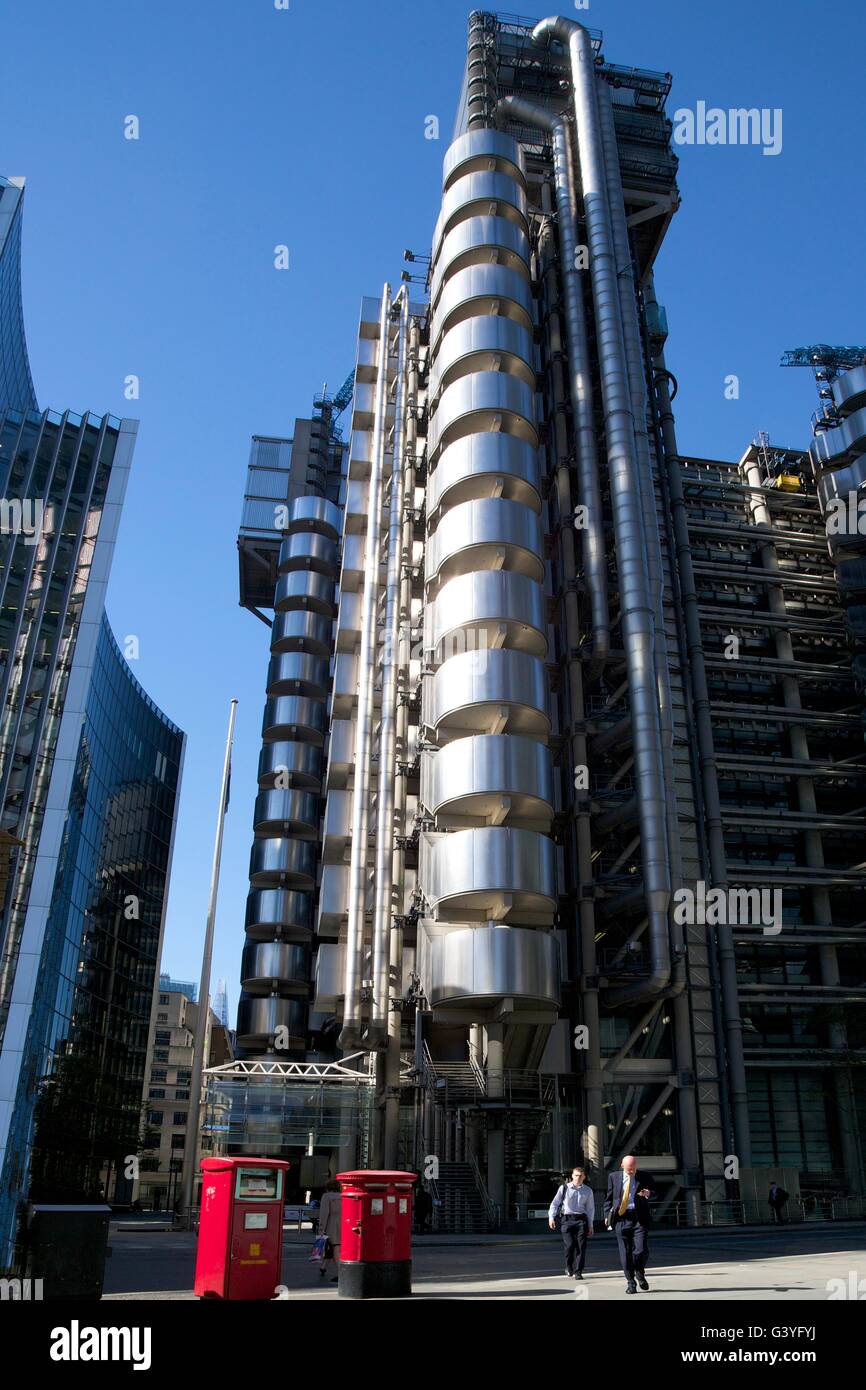 Lloyds und Willis Gebäude, Bankenviertel, City of London, England, UK, GB, Europa Stockfoto