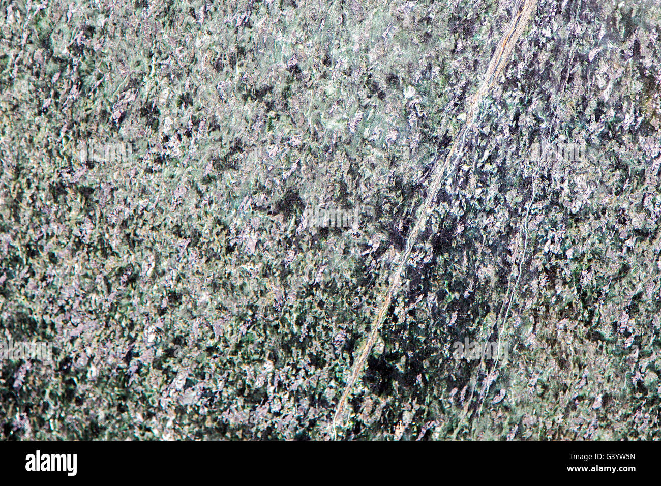 Detailansicht auf natürliche Granit Stein Hintergrund hautnah. Marmor. Stockfoto