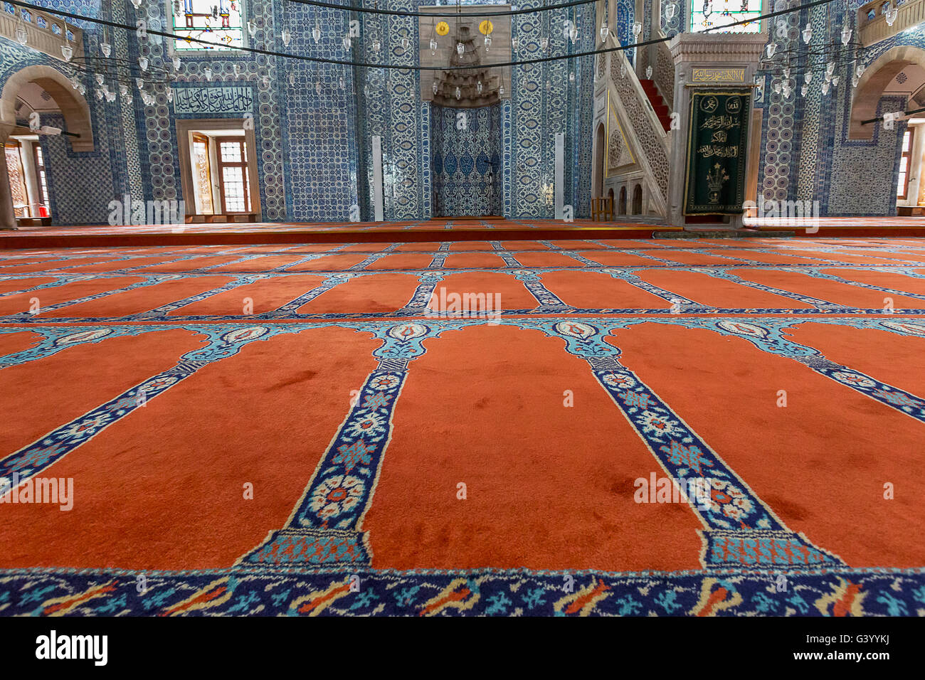 Rustem Pasha Moschee in Istanbul, Türkei Stockfoto