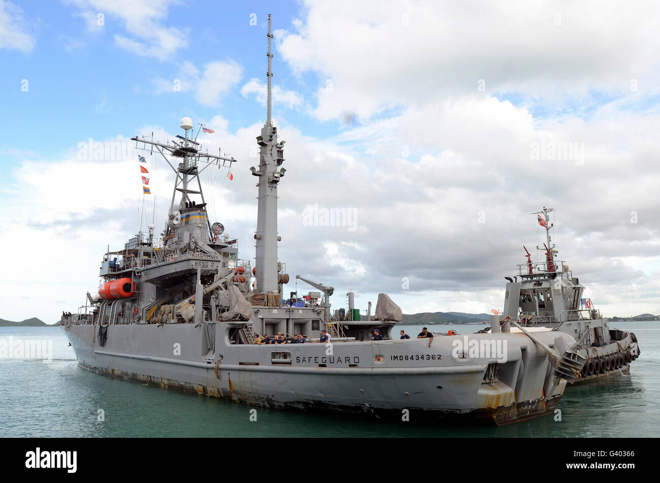 Military Sealift Command Rettung und Bergung Schiff USNS sichern. Stockfoto