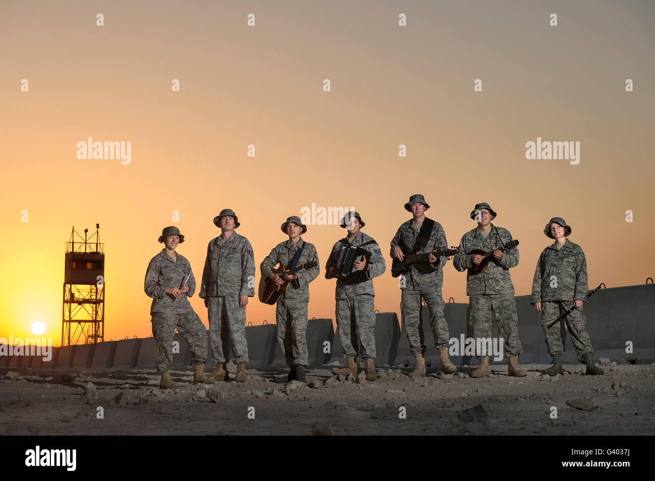 United States Air Forces Zentralband. Stockfoto