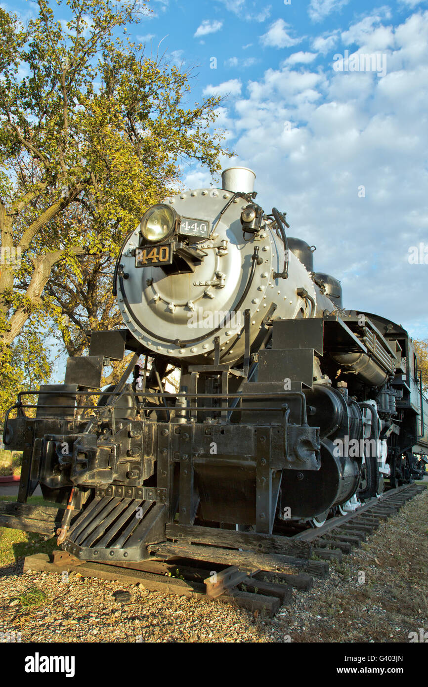 440 SooLine Dampflokomotive. Stockfoto