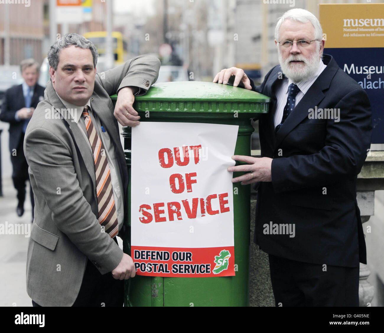 Postdienste-Gesetz diskutiert Stockfoto