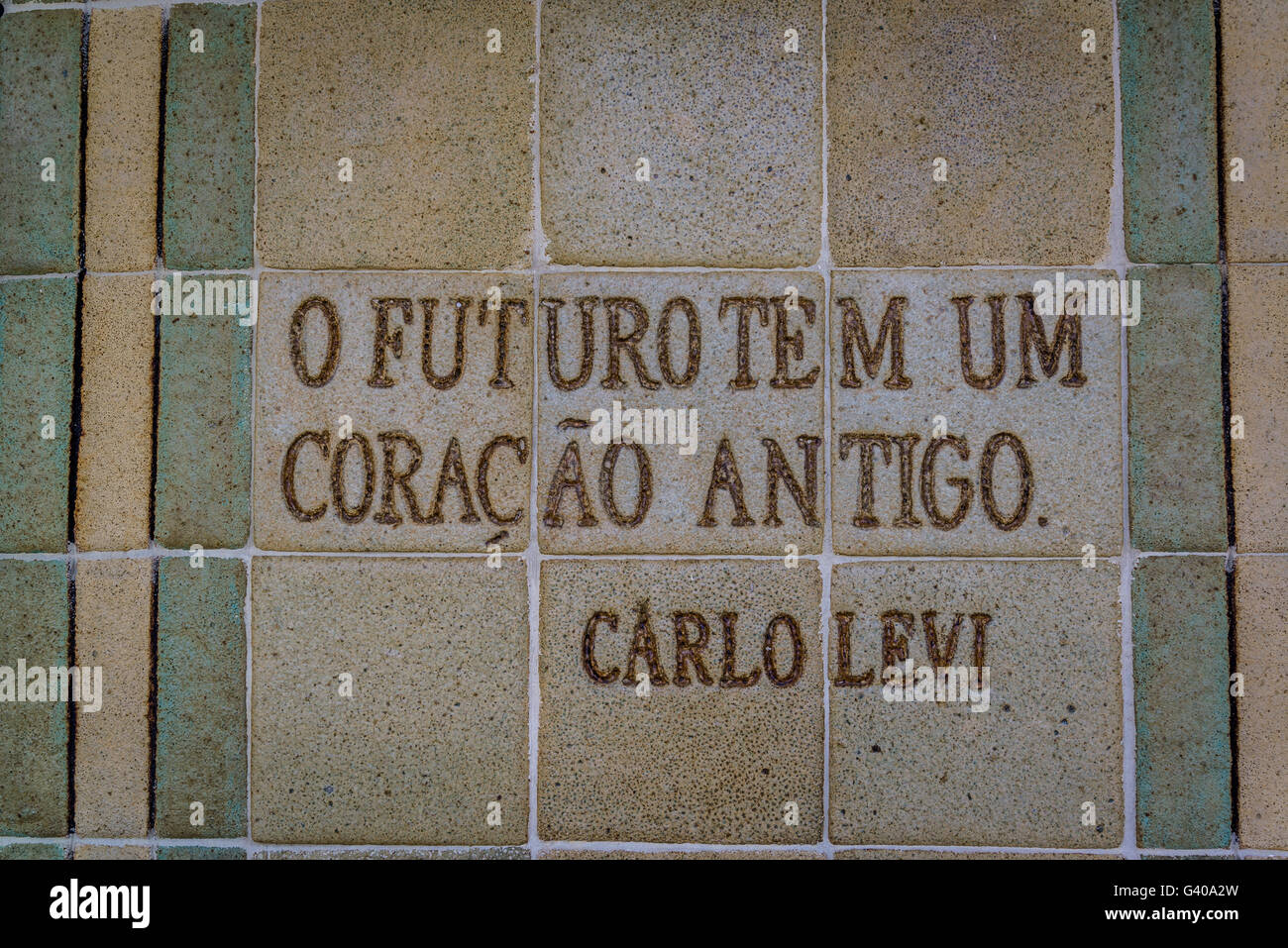 Oficina Ceramica Francisco Brennand, Zukunft hat ein altes Herz, Recife, Pernambuco, Brasilien Stockfoto