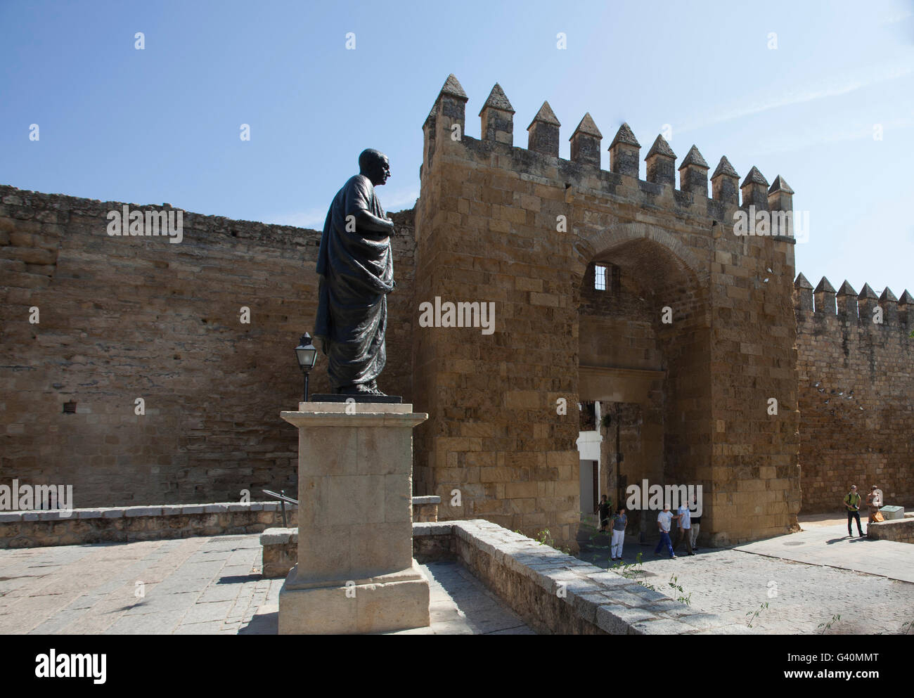 Puerta de Almodovar Tor, historischen Stadtmauern, Murallas Arabes, Córdoba, Andalusien, Spanien, Europa Stockfoto