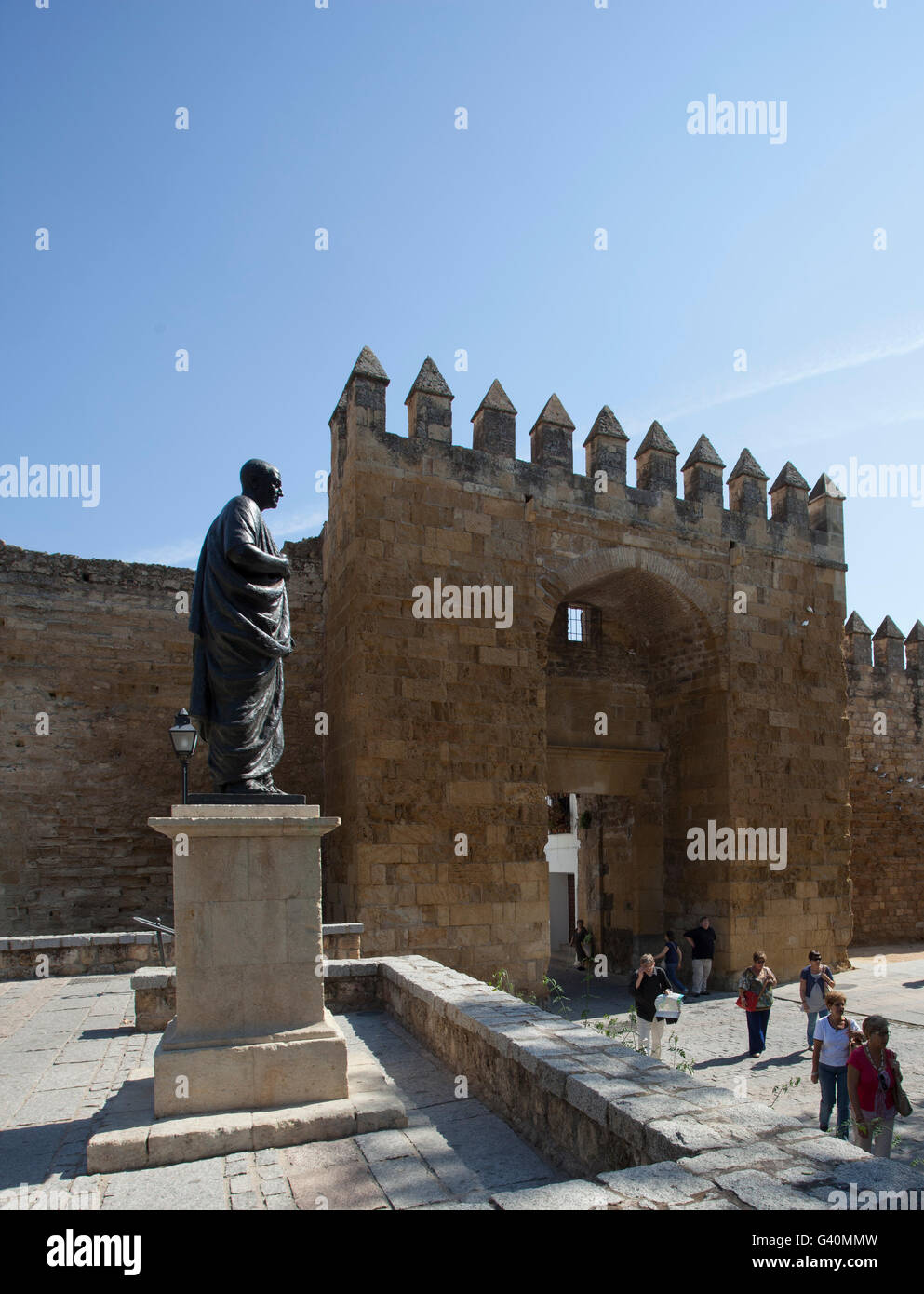 Puerta de Almodovar Tor, historischen Stadtmauern, Murallas Arabes, Córdoba, Andalusien, Spanien, Europa Stockfoto