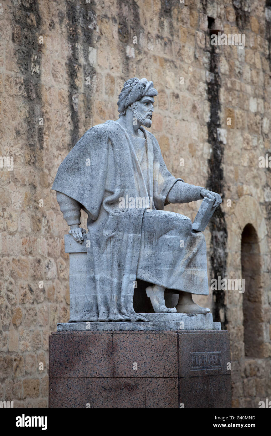 Statue von Averroes, Córdoba, Andalusien, Spanien, Europa Stockfoto
