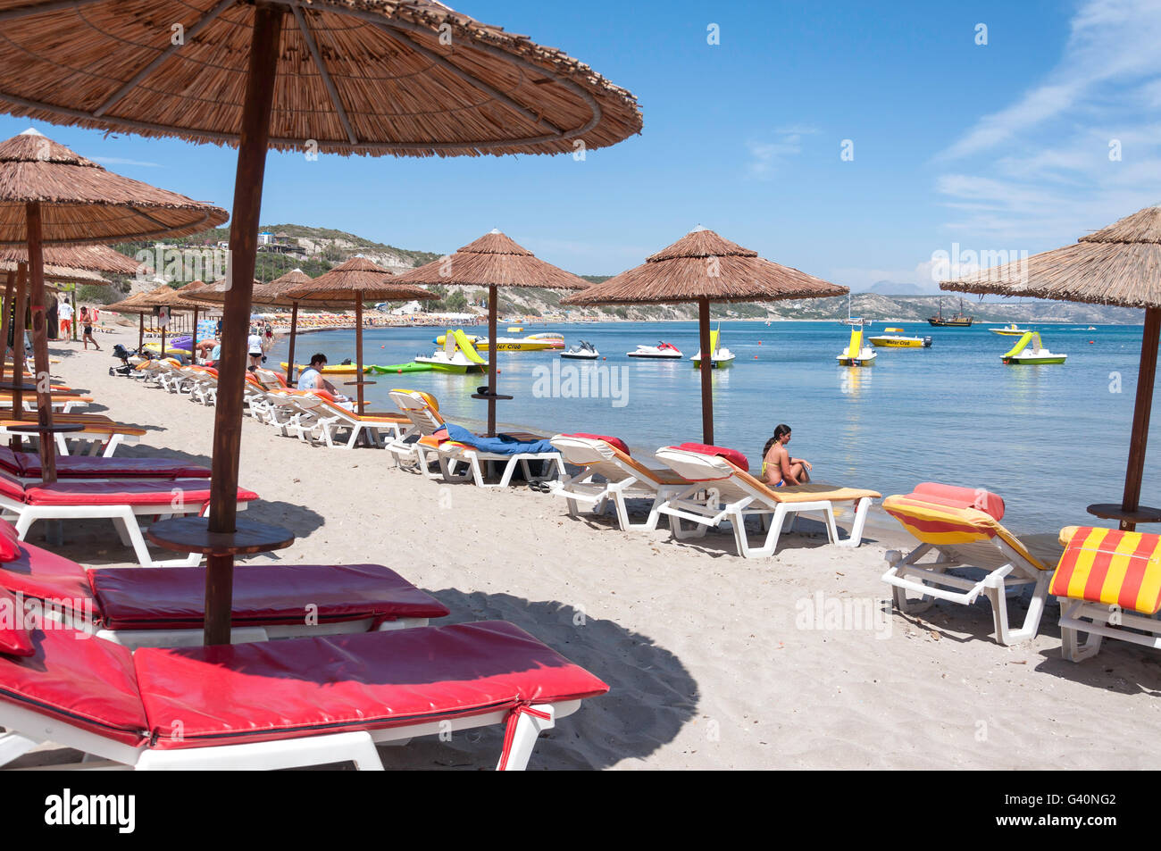 Paradiesstrand (Paradeisos), Kos (Cos), die Dodekanes, Region südliche Ägäis, Griechenland Stockfoto