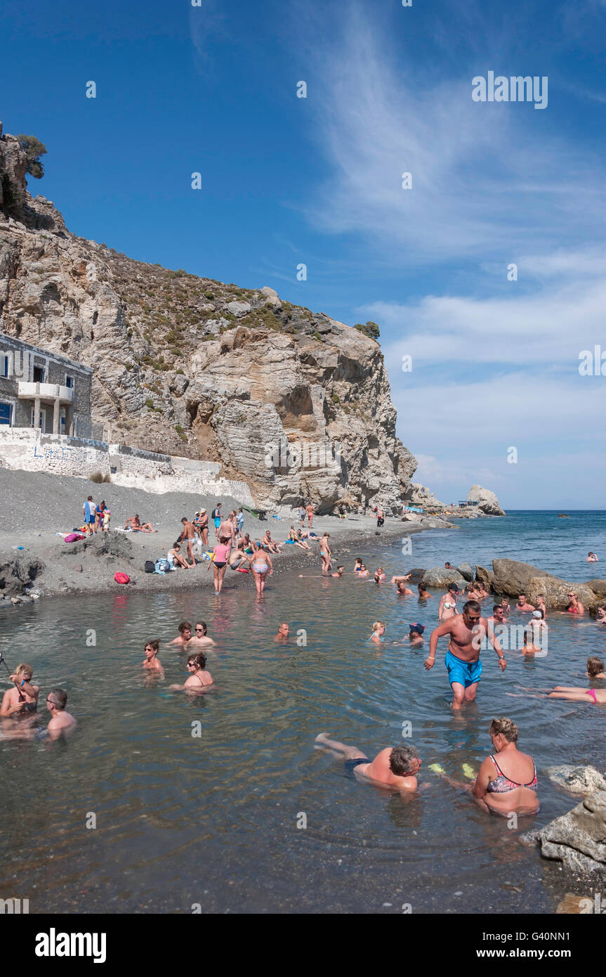Therma-Thermalquellen, Therma Beach, Agios Fokas, Kos (Cos), die Dodekanes, Region südliche Ägäis, Griechenland Stockfoto