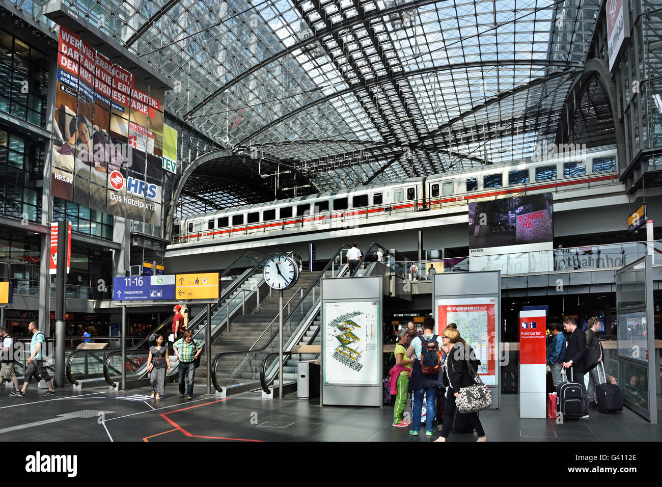 Hauptbahnhof Berlin Hauptbahnhof in Berlin-Deutschland Stockfoto