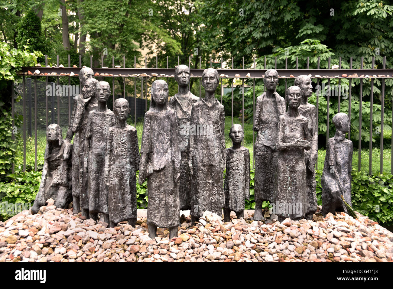 Scheunenviertel Bezirk, dem alten jüdischen Friedhof Berlin-Deutschland Stockfoto