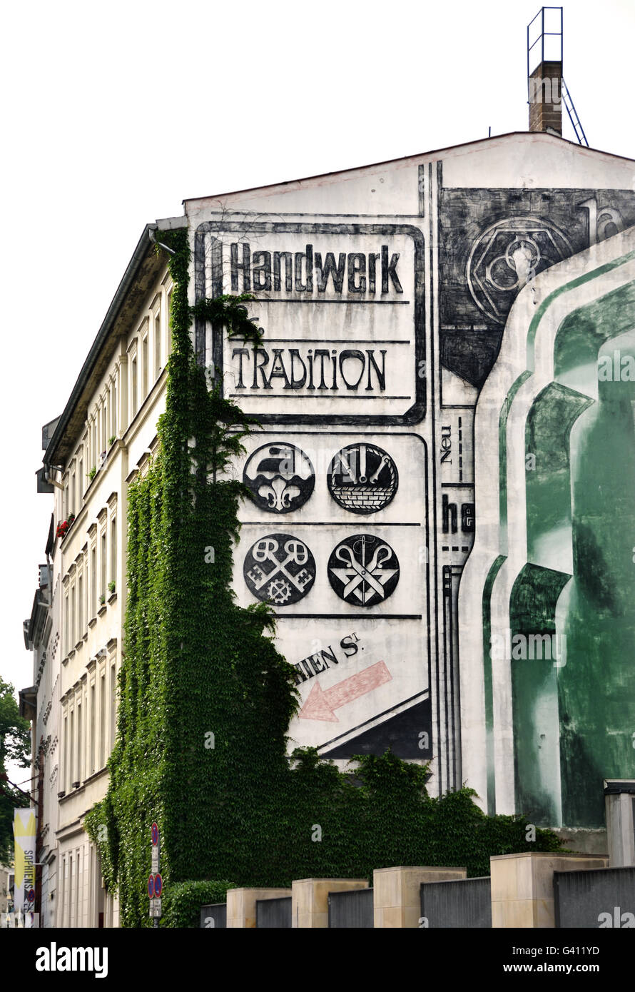 Handwerk Tradition Hackescher Markt - Hofe Bereich Berlin Deutschland Stockfoto