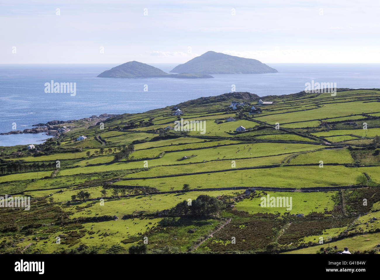 Scariff Island, Deenish Island, Ring of Kerry, Irland Stockfoto