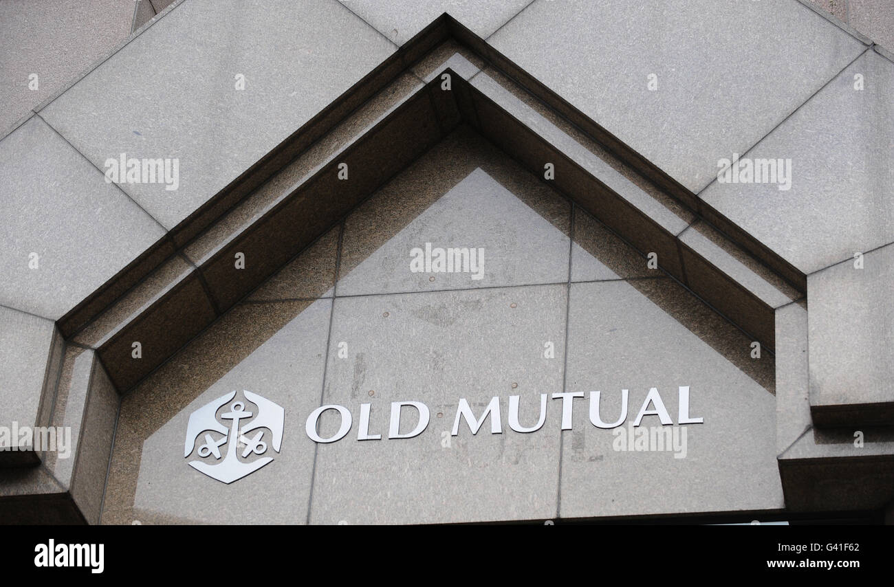 FTSE 100. Old Mutual plc London Büro Stockfoto