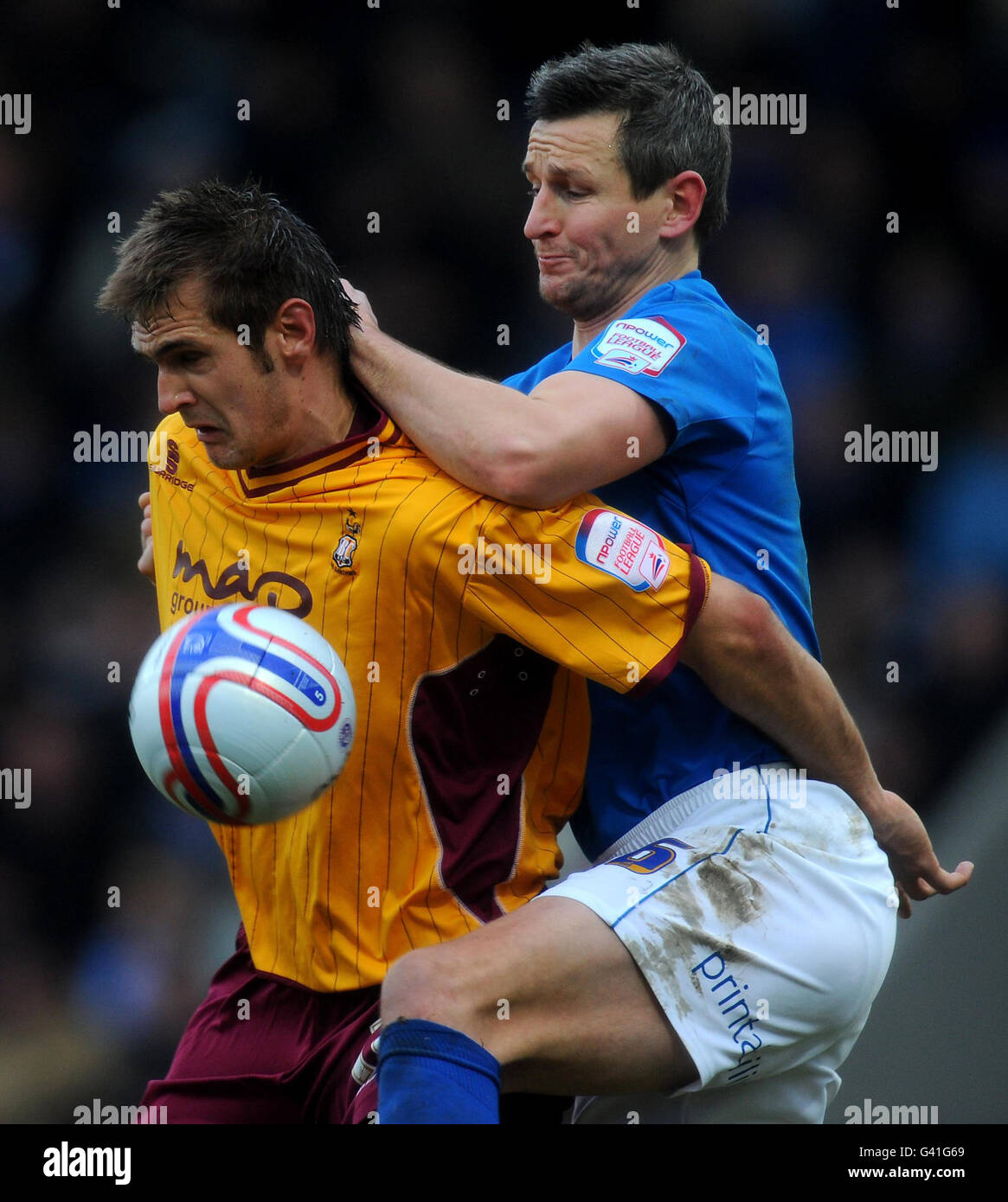 Fußball - Npower Football League Two - Chesterfield V Bradford City - B2net Stadium Stockfoto