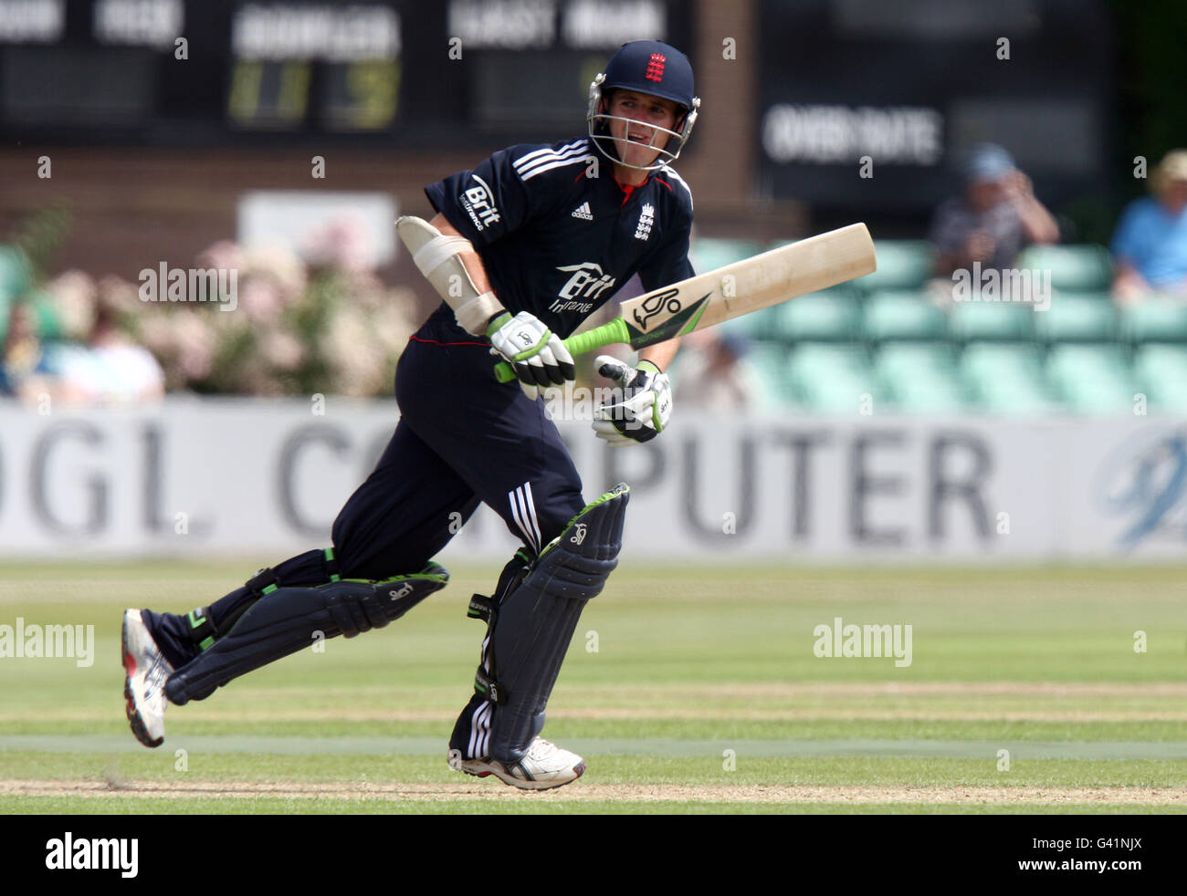 Cricket - Tour Match - England Lions gegen Indien A - New Road. Steve Davis, England Lions Stockfoto