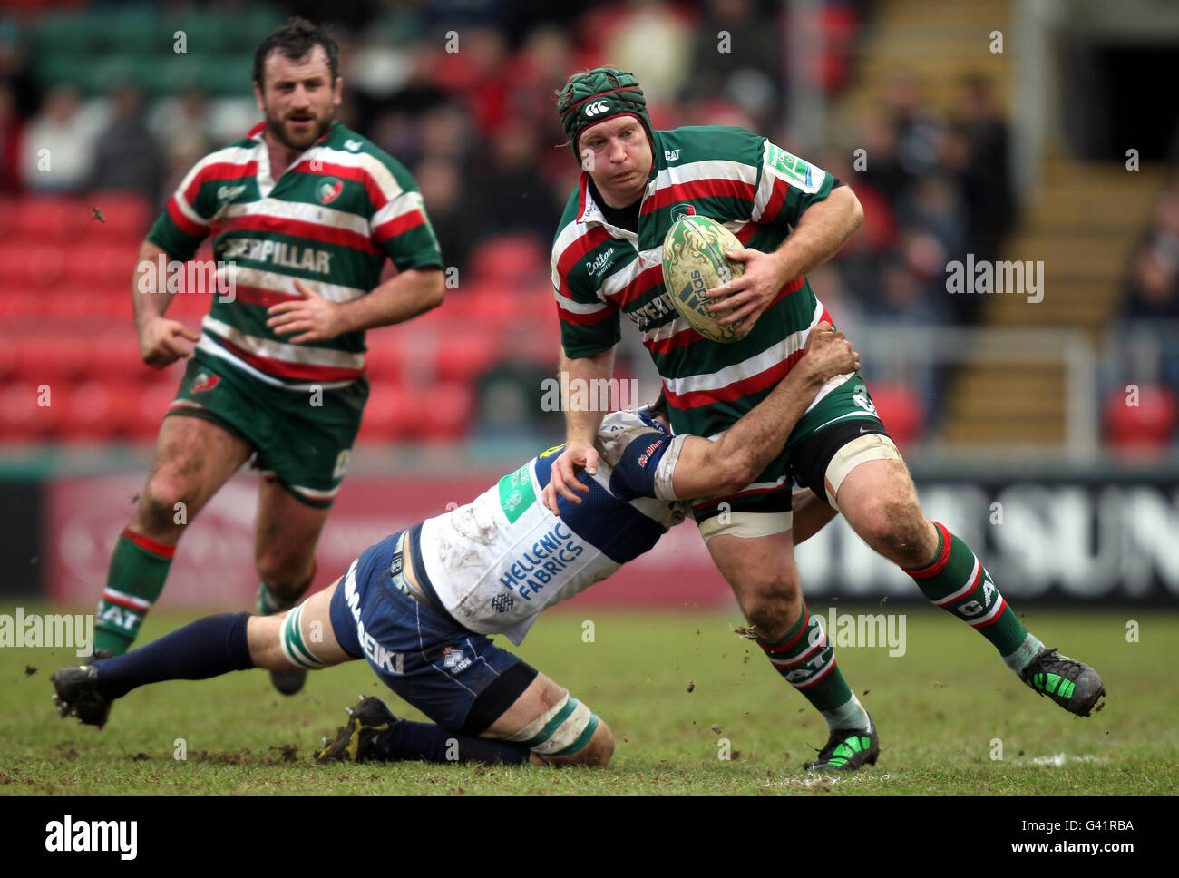 Rugby-Union - Heineken Cup - Pool 5 - Runde 6 - Leicester Tigers V Benetton Treviso - Welford Road Stockfoto