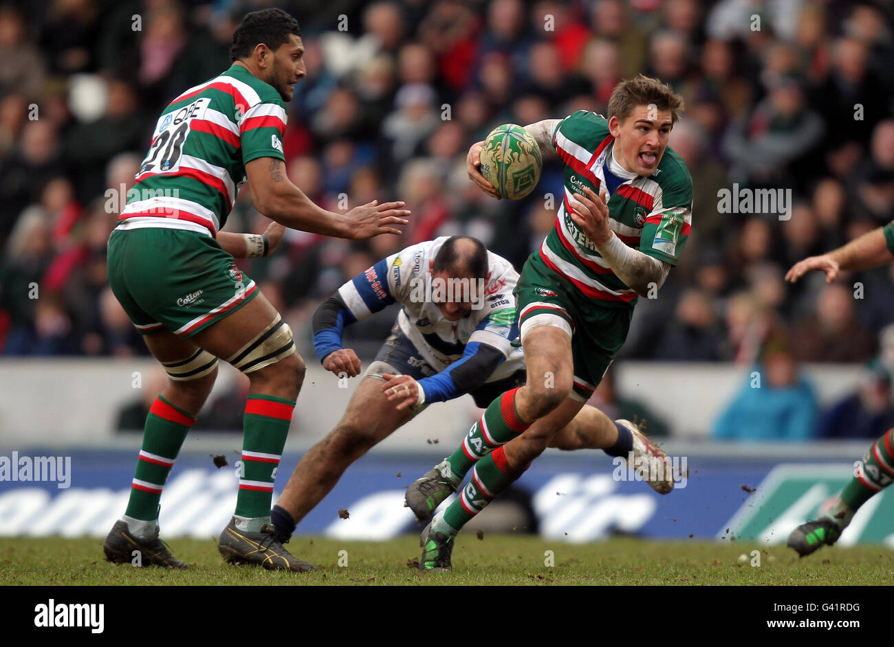 Rugby-Union - Heineken Cup - Pool 5 - Runde 6 - Leicester Tigers V Benetton Treviso - Welford Road Stockfoto