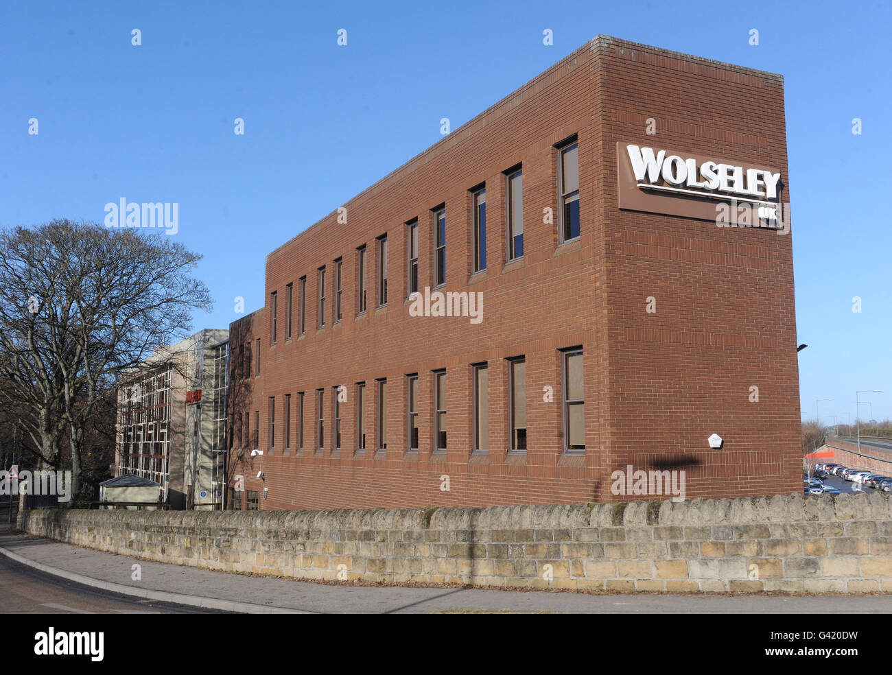 Eine Gesamtansicht der Bürogebäude im Wolseley Center in Ripon, North Yorkshire Stockfoto