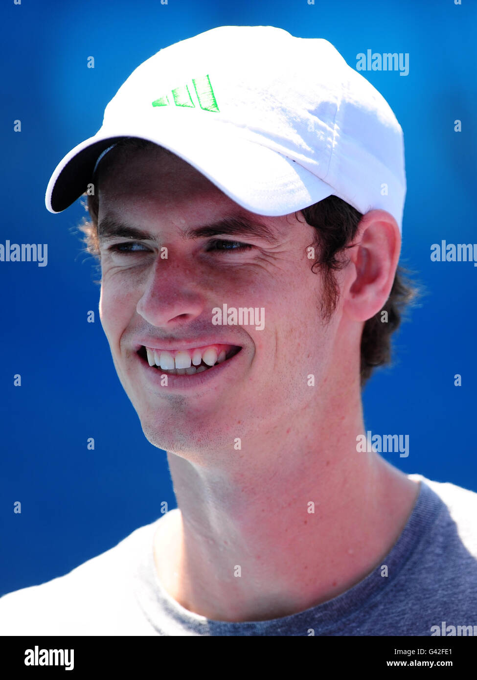 Tennis - 2011 Australian Open - Tag 7 - Melbourne Park. Andy Murray aus Großbritannien Stockfoto