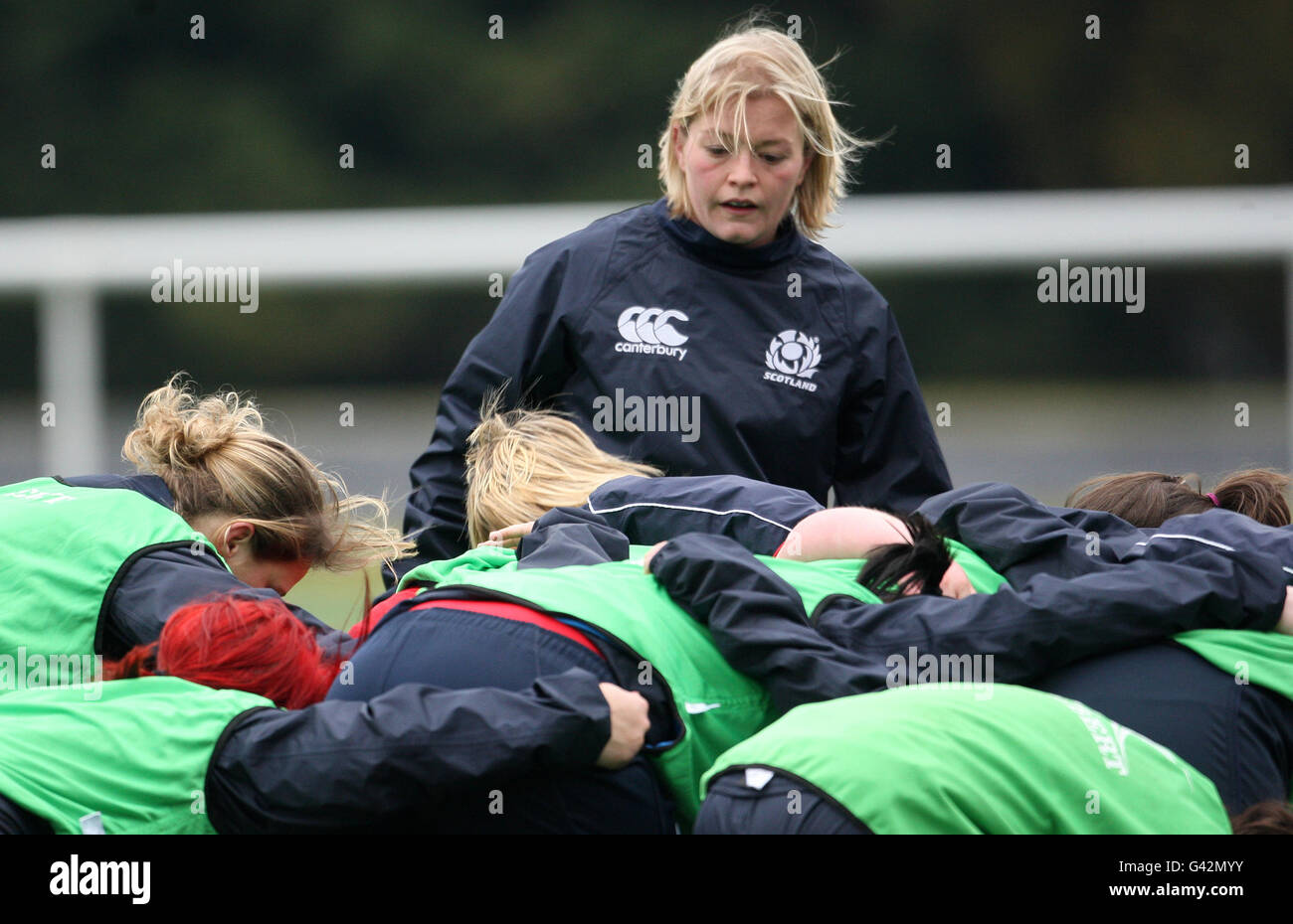 Rugby-Union - Schottland Frauen Trainingseinheit - Murrayfield Stockfoto