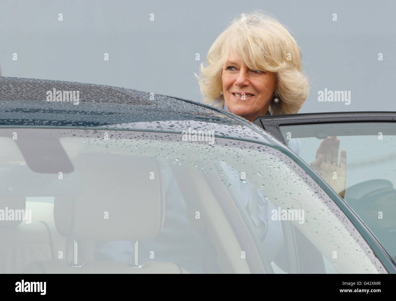 Camilla trifft Krankenhaus Schiffsbesatzung Stockfoto