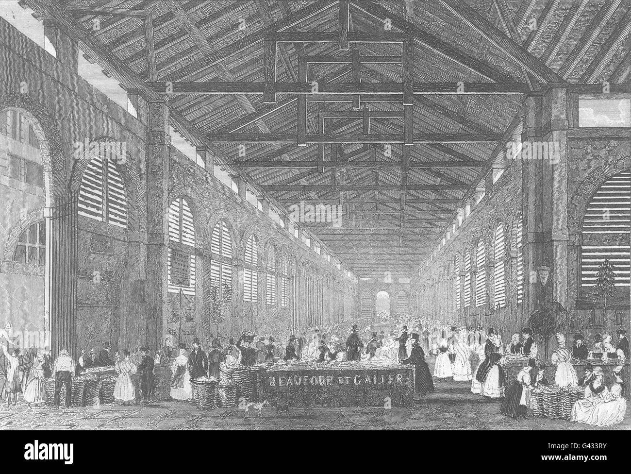 PARIS: La Marche de St. Germain, antique print 1831 Stockfoto