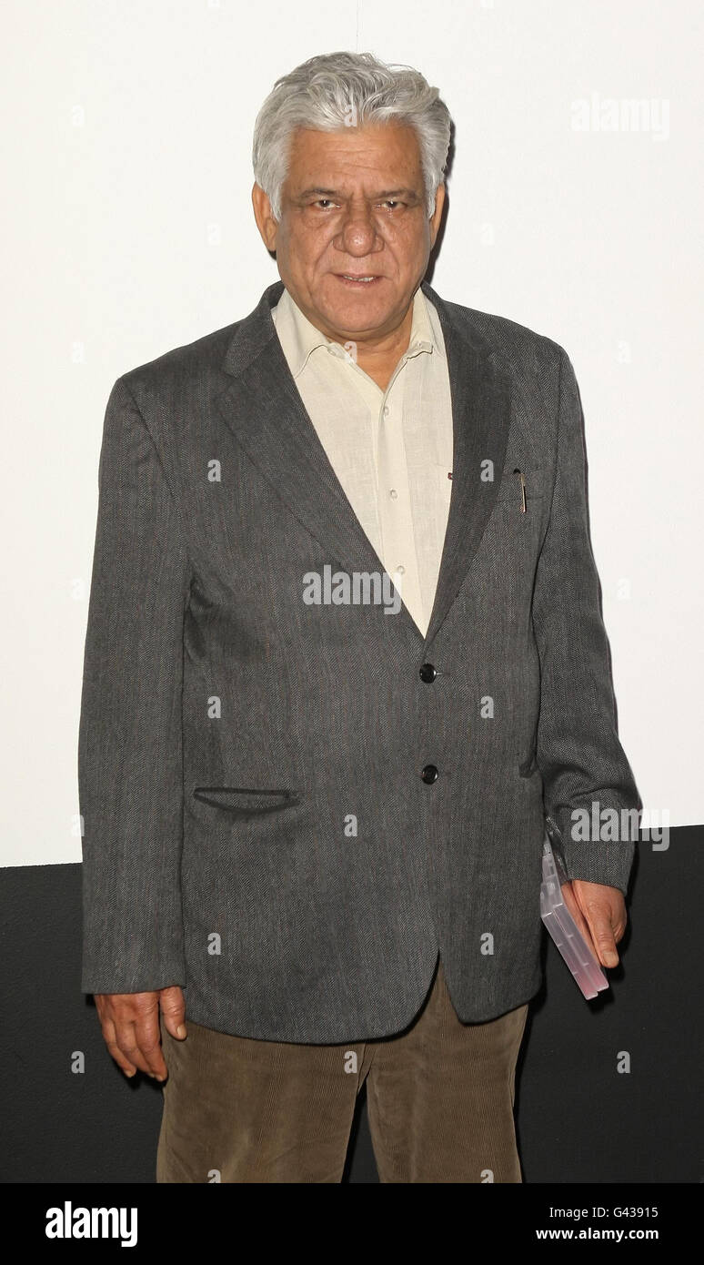 West ist West Premiere - London. OM Puri bei der Premiere von West is West, im BFI Southbank, in Waterloo, im Zentrum von London. Stockfoto