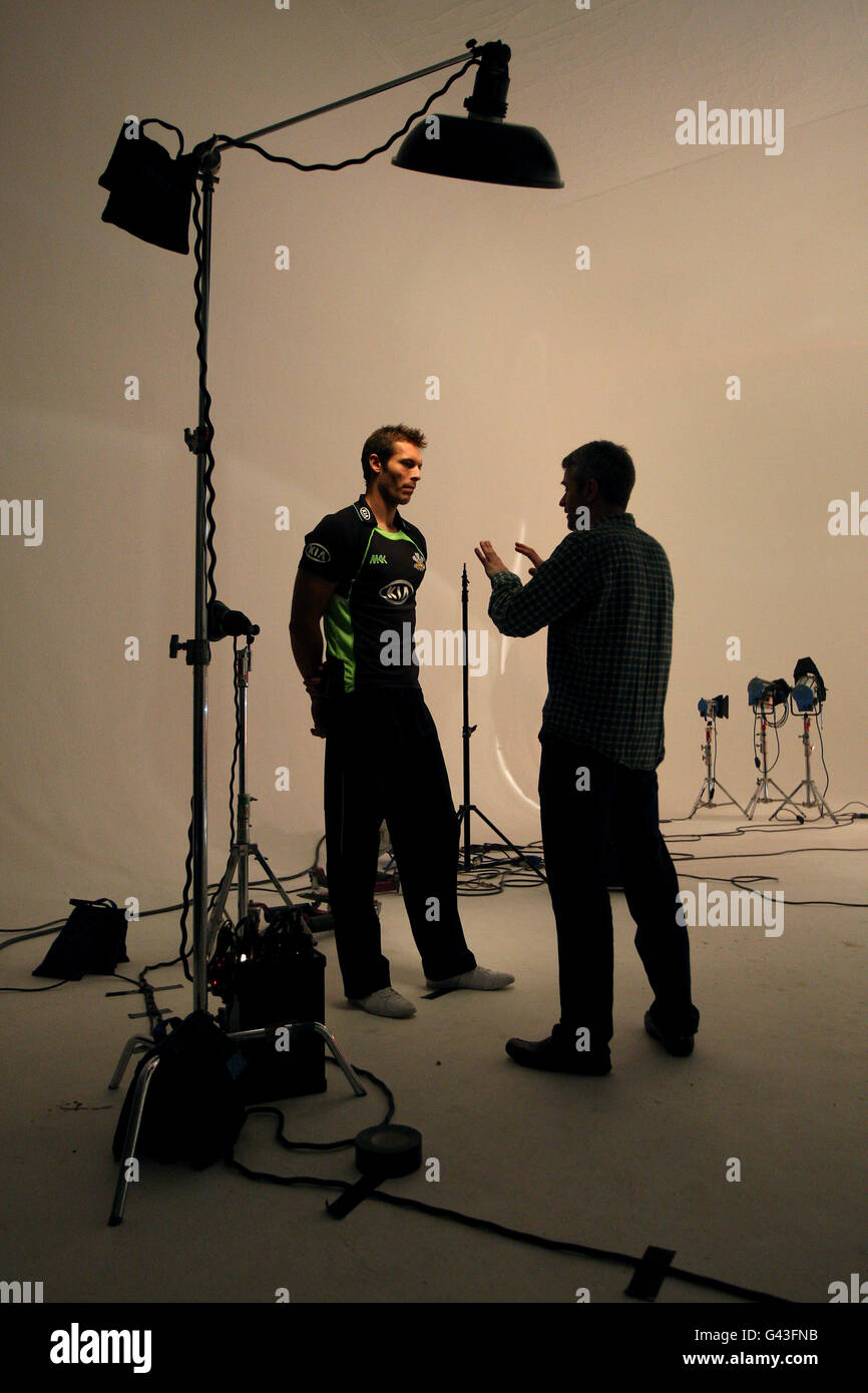 Surrey und Englands Chris Tremlett während einer Porträtsitzung Für Surrey County Cricket Club Stockfoto