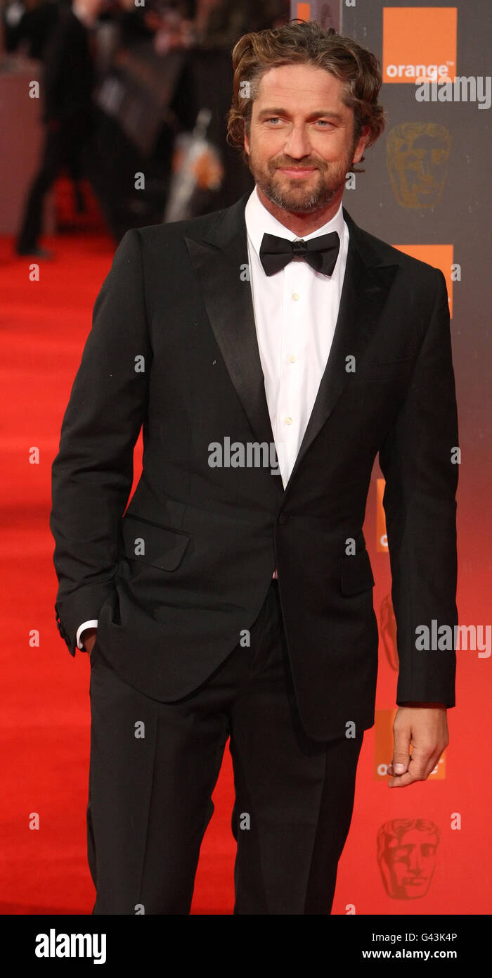 Gerard Butler bei den Orange British Academy Film Awards 2011 im Royal Opera House, Covent Garden, London. Stockfoto