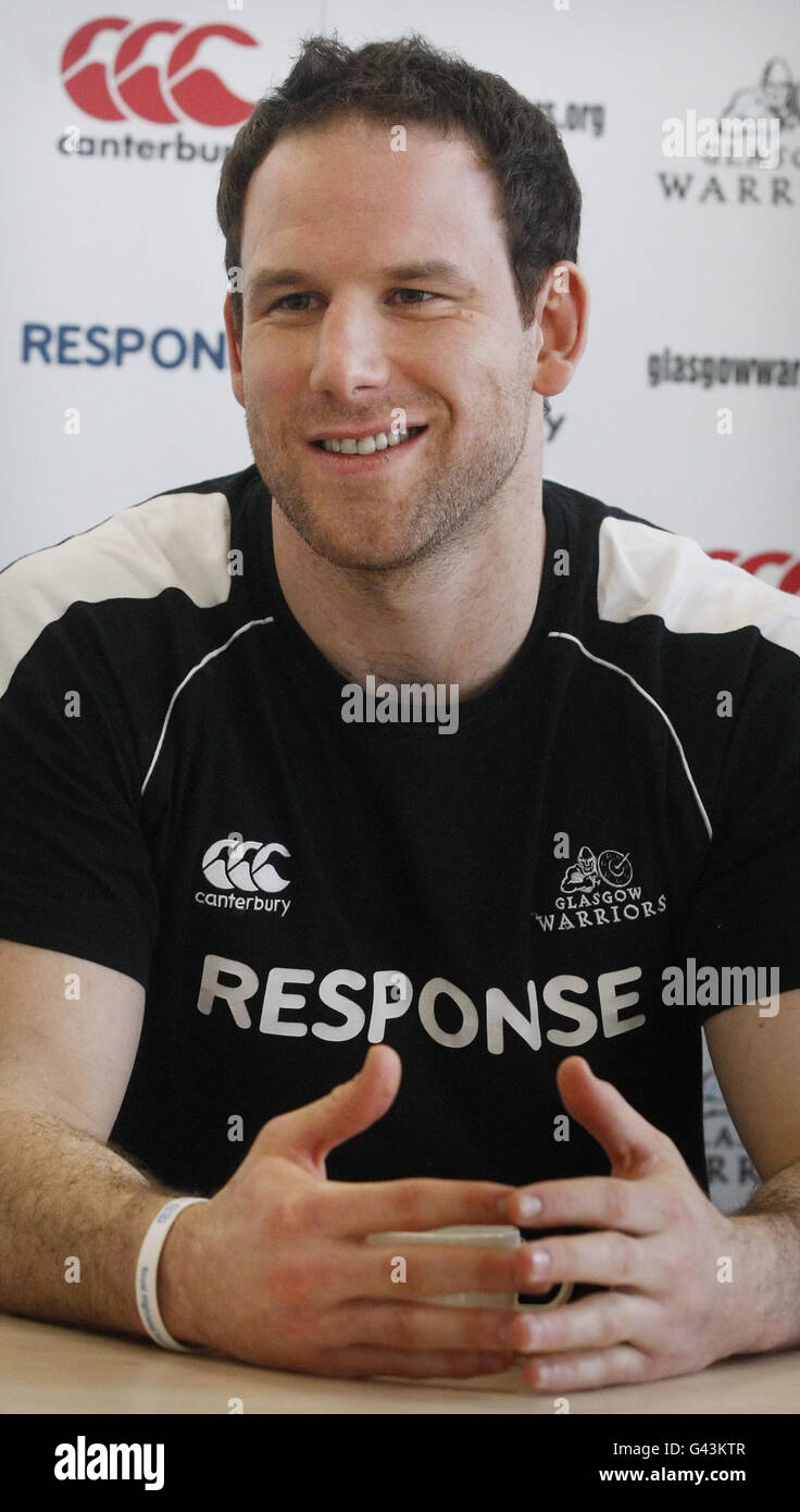 Rugby-Union - Glasgow Krieger Photocall - Scotstoun Sport-Komplex Stockfoto