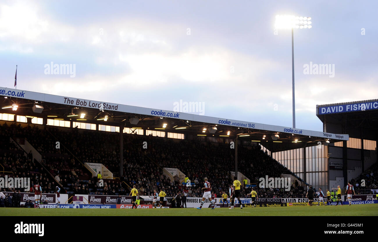 Fußball - FA Cup - vierte Runde - Burnley gegen Burton Albion - Turf Moor. Eine allgemeine Ansicht der Match-Aktion. Stockfoto