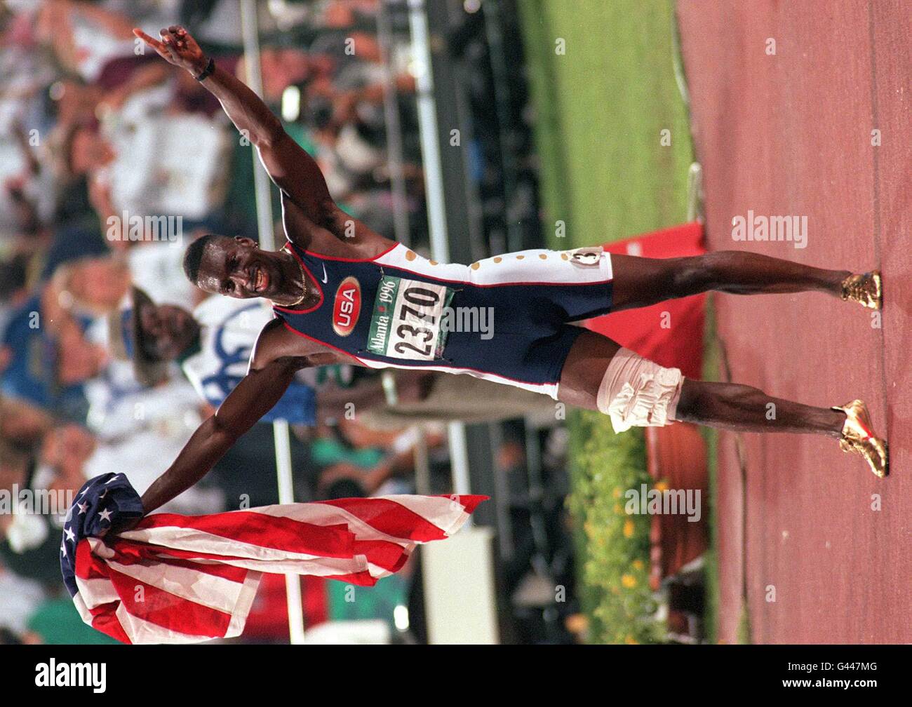 Olympischen Spiele Johnson Flagge Stockfoto