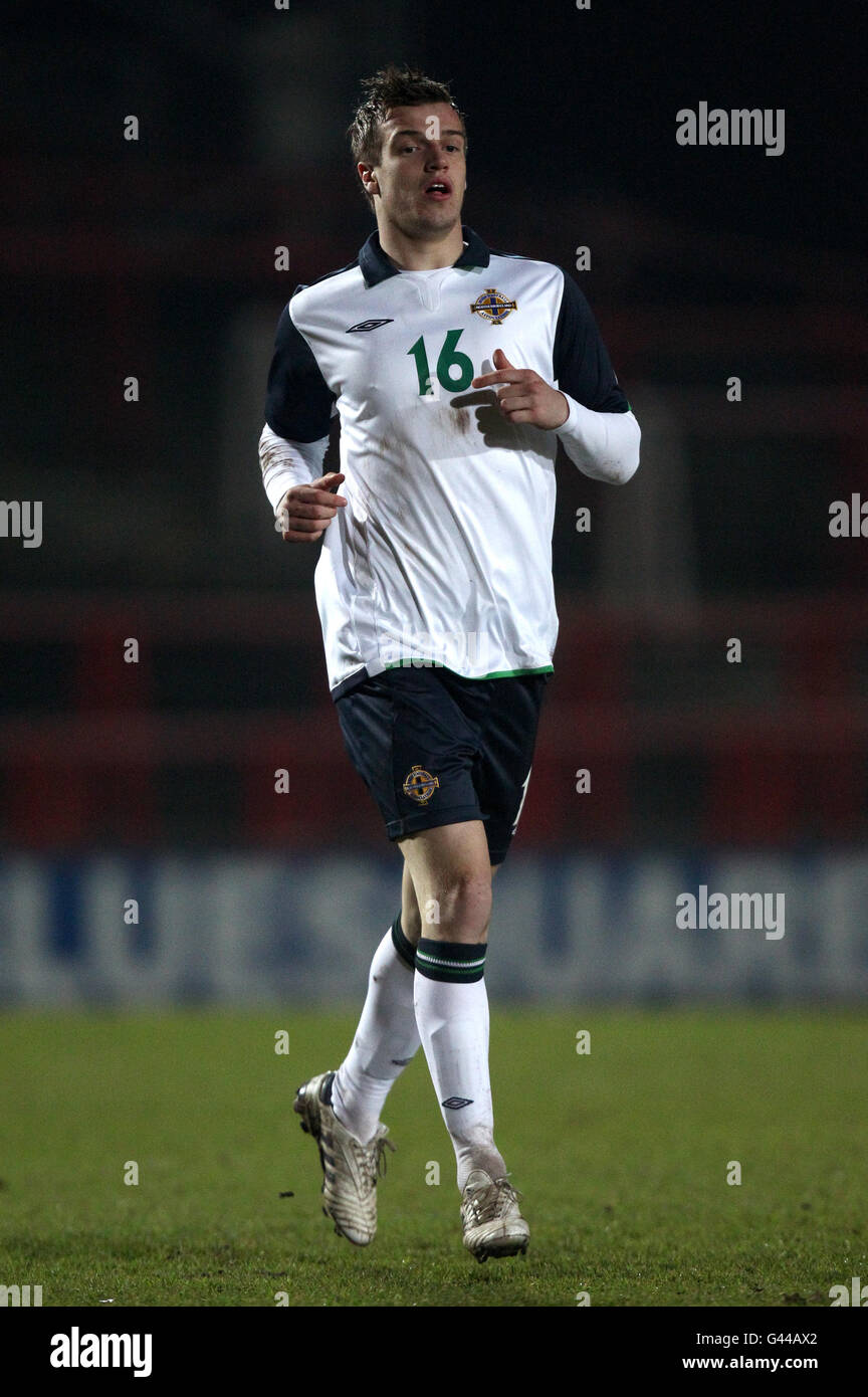 Fußball - unter 21 Internationale Freundschaften - Wales / Nordirland - die Rennbahn. James Gray, Nordirland Stockfoto