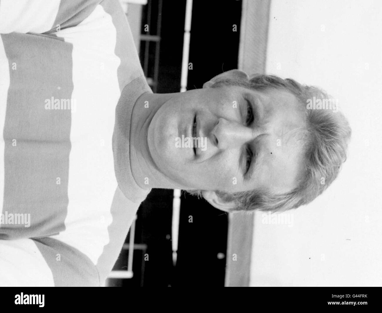 Libary Filer (130484 3 datiert 1967) der ehemaligen Fulham und Queens Park Rangers Fußball star Bobby Keetch, der im Alter von 54 Jahren starb letzte Nacht (SA) nach einem Schlaganfall. Die bunte Verteidiger war vor kurzem die treibende Kraft hinter der Öffnung der unter dem Motto "Fußball, Fußball" Restaurant in London. Vgl. PA Geschichte Fußball Keetch. PA. (s/w nur). Stockfoto