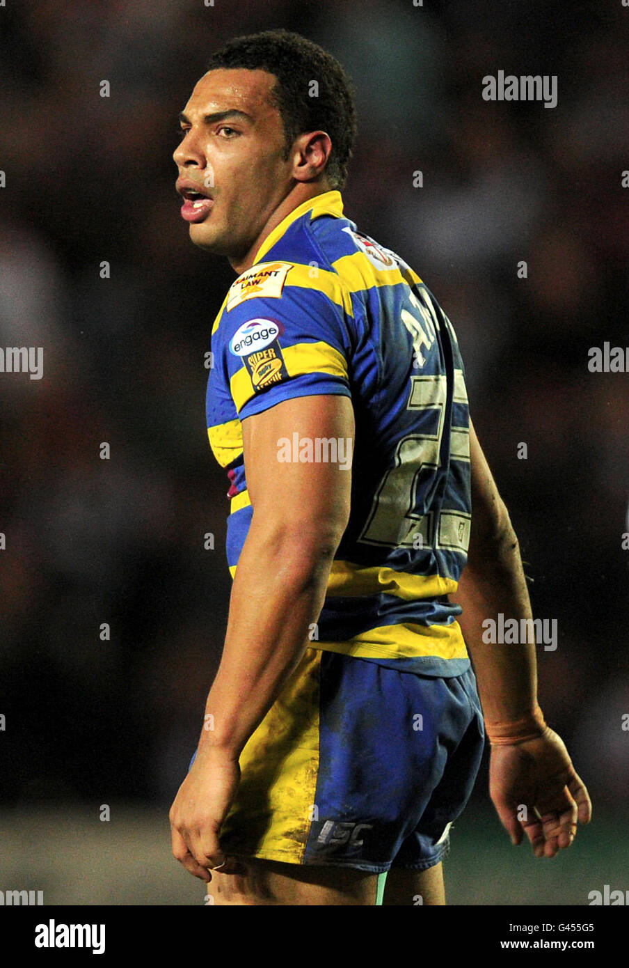 Rugby League - Engage Super League - St Helens V Warrington - Stobart Stadium. Ryan Atkins, Warrington Stockfoto