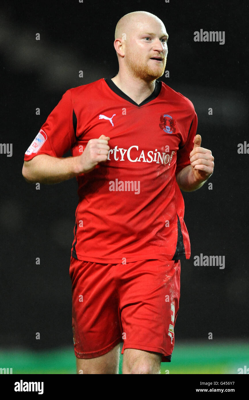 Fußball - npower Football League One - Milton Keynes Dons gegen Leyton Orient - Stadion:mk. Andrew Whing, Leyton Orient Stockfoto