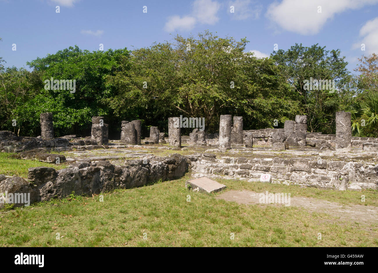 Inka-Tempel Ruinen San Gervasio Cozamel Mexiko Stockfoto