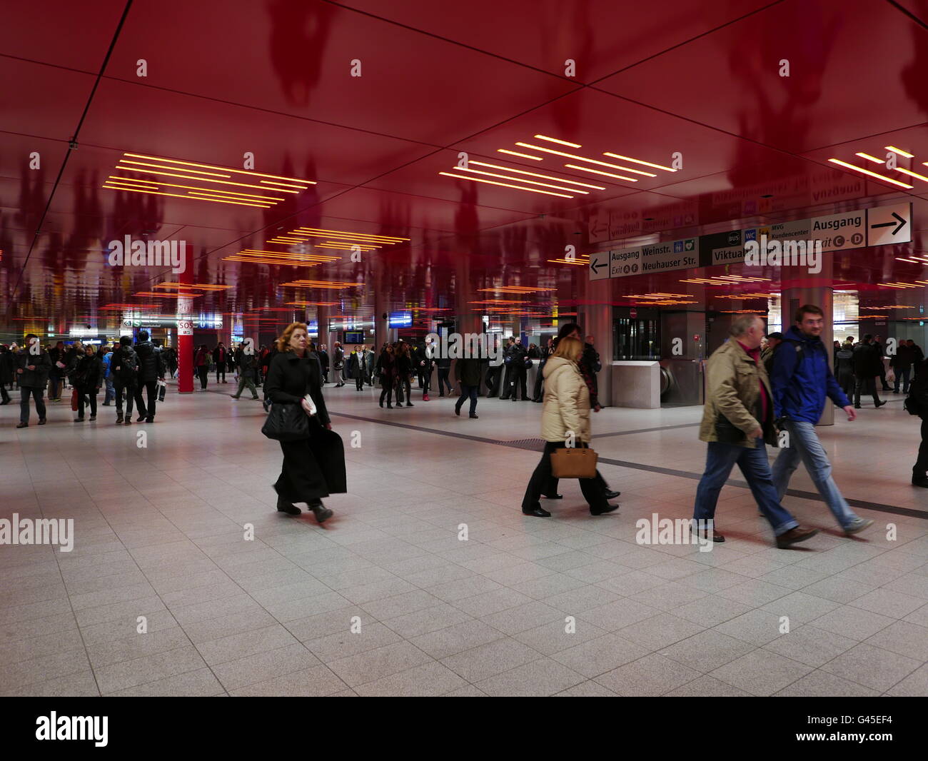 Europa Deutschland München Marienplatz qm renovierte neu u-Bahnstation Stockfoto