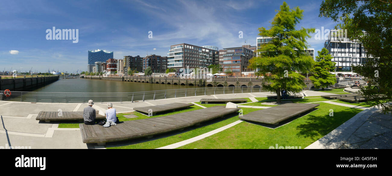 Europa Deutschland Hamburg HafenCity Habor Harbour City Immobilien Immobilien Wohnung Stockfoto