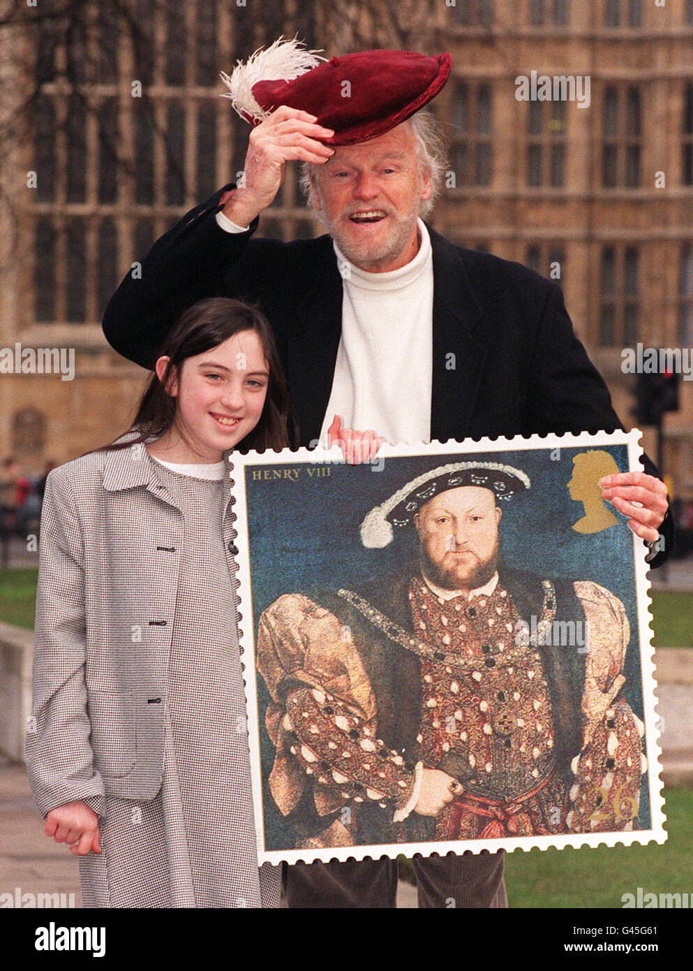 Briefmarken Henry VIII/Keith Michell Stockfoto