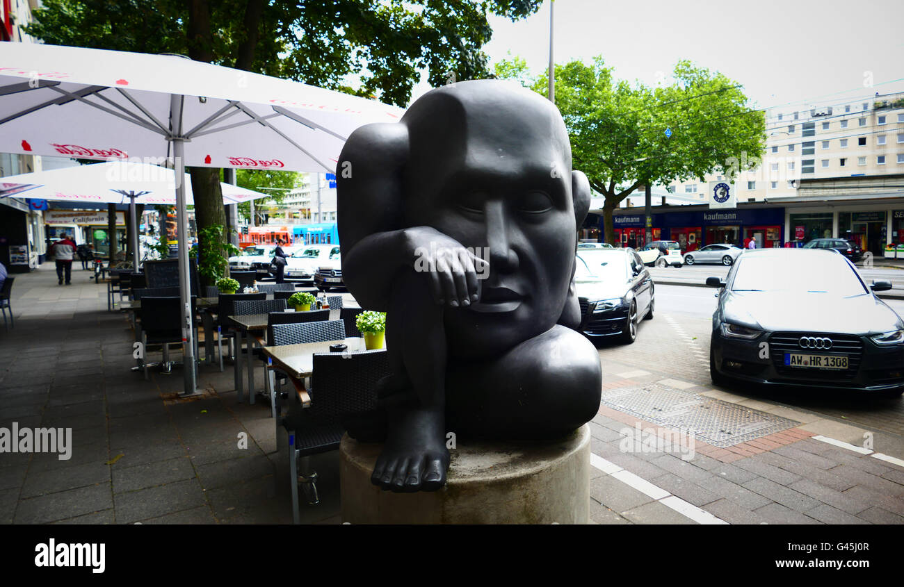Europa-Deutschland-Köln-Köln-Koeln-street-Art-statue Stockfoto
