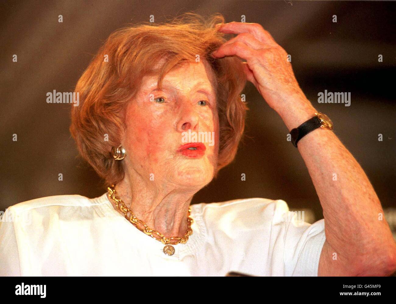 Baroness Castle spricht bei einem Treffen, das heute (Montag) auf der Labour Party Konferenz in Blackpool abgehalten wird. PA Stockfoto