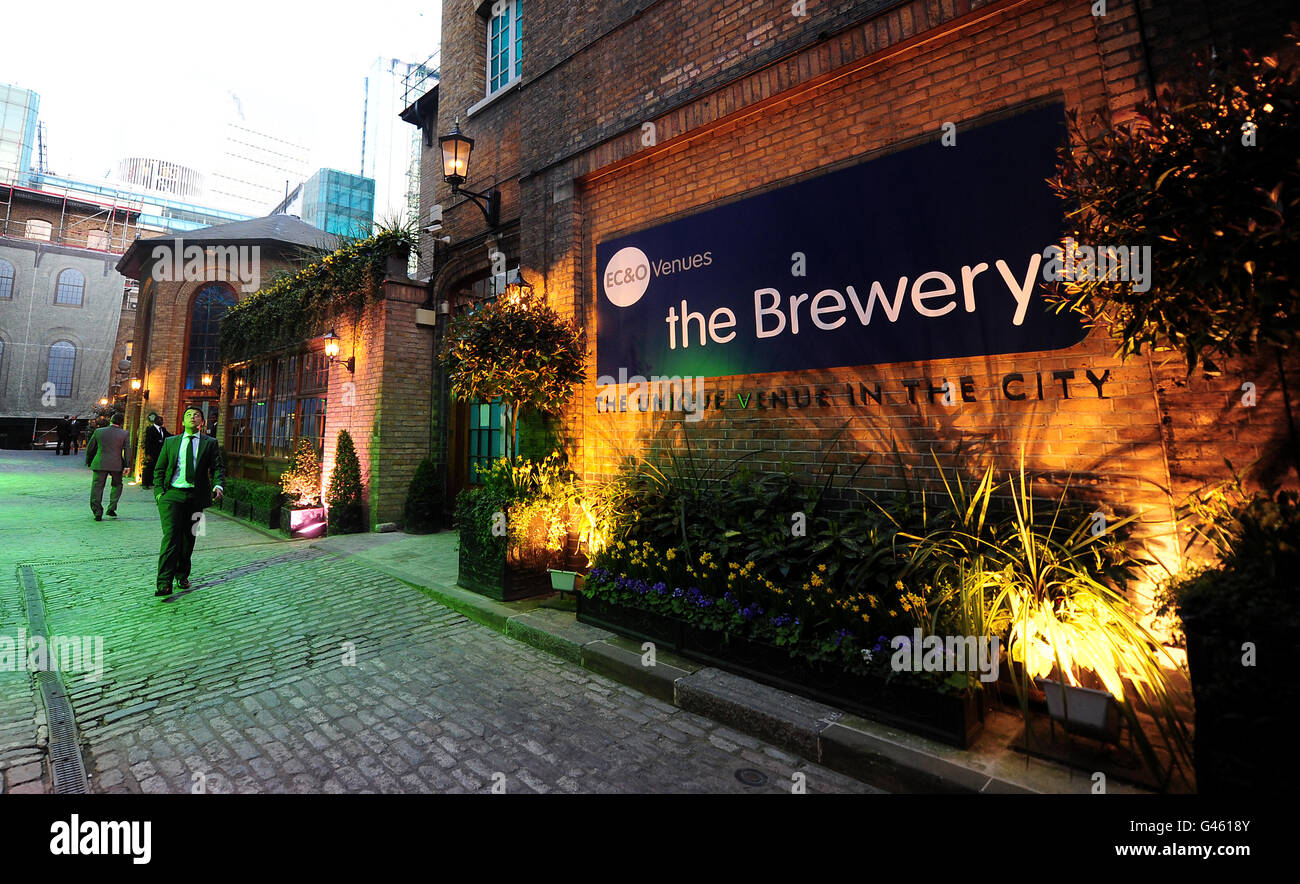 Fußball - Football League Awards 2011 - London. Gesamtansicht der Brauerei vor den Football League Awards 2011 Stockfoto